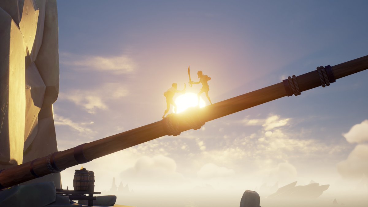 ElyaPog's tweet image. Fighting until the sun goes down.
Theme: Sunset Scenes
#SoTShot @SeaOfThieves