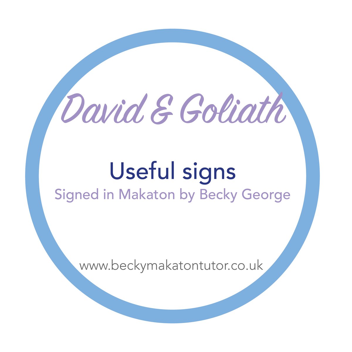 Makaton signs for the bible story David & Goliath can be found here.

I hope it's helpful
youtu.be/x2qrP7ZmwBM

#makaton #biblestory #davidandgoliath #giant #church