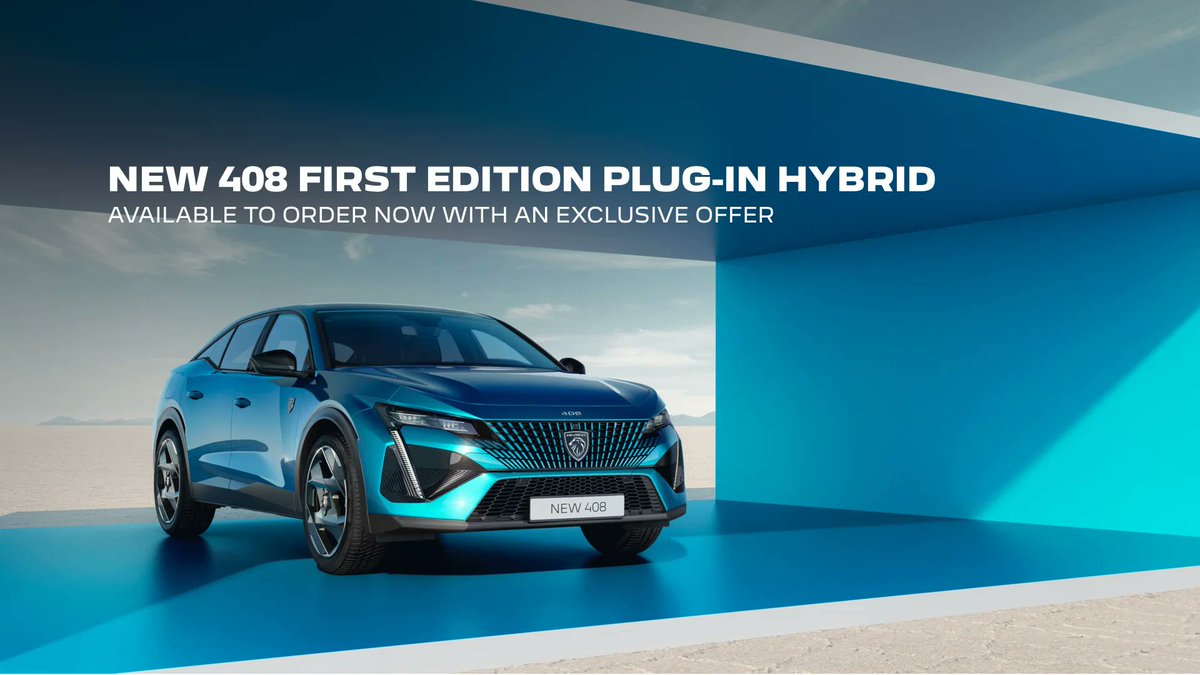 Amazing News! New #Peugeot 408 is now available to order as an extremely limited FIRST EDITION at Charters. charterspeugeot.com/new-cars/new-4…