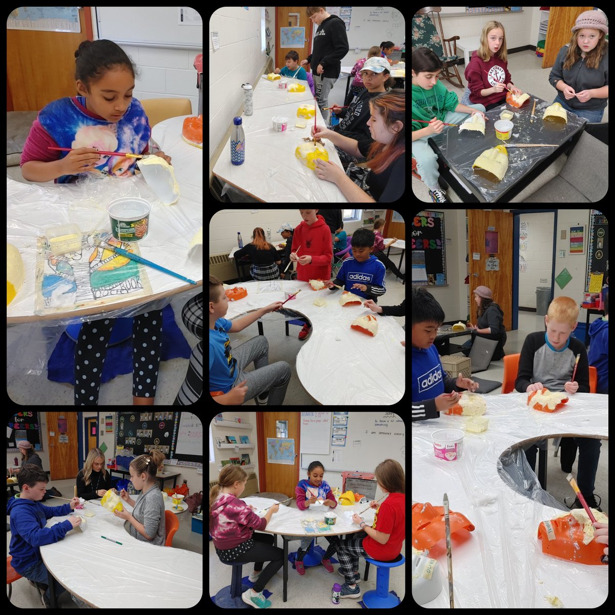 Day 1 of mask making with Mr.Grady <a href="/RkTelementary/">RKT_elementary</a> <a href="/HRCEFineArts/">HRCEFineArts</a>