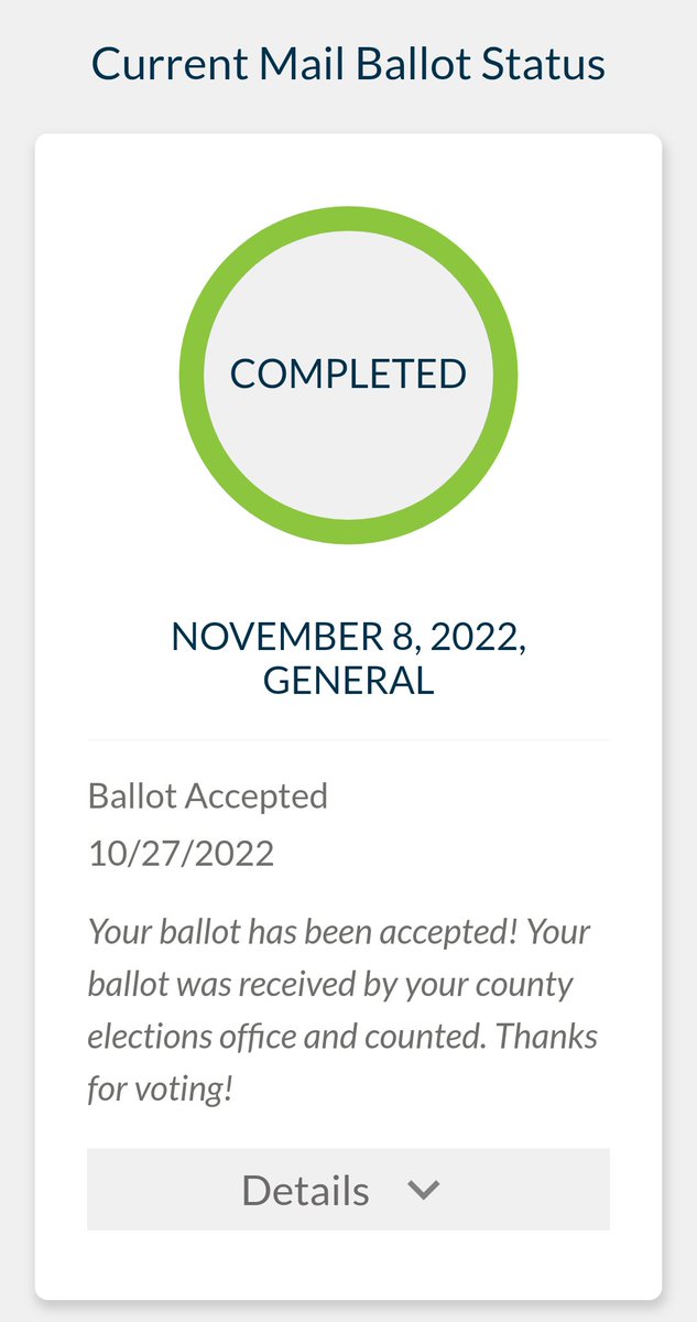 SusanOMalley18's tweet photo. Did you check to make sure your vote got counted California? Mine did! Verify your voice & choice is heard!
#Vote
#VoteByMail
#VerifyYourVote https://t.co/9haByUvXhQ