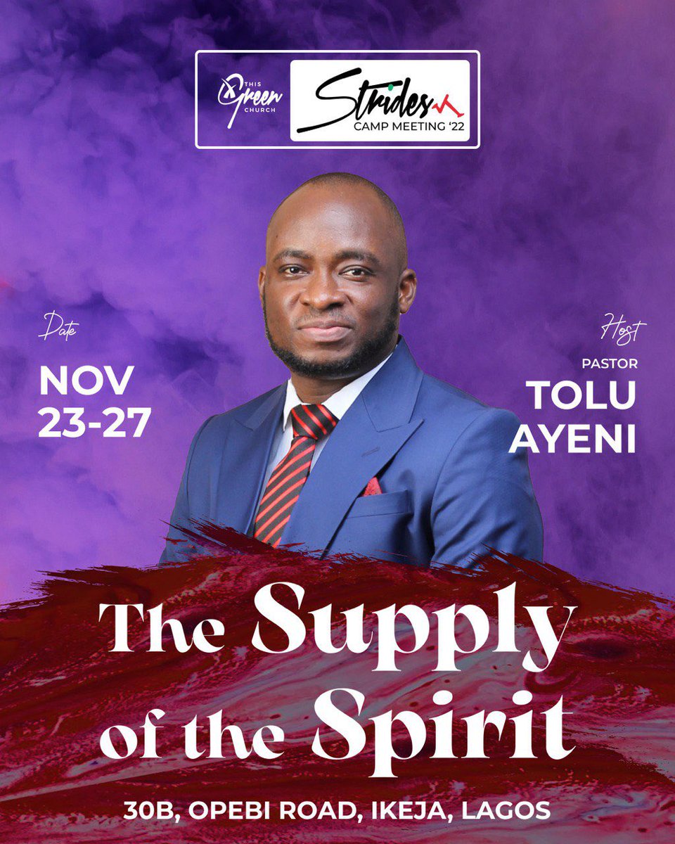 ThisGreenChurch's tweet photo. THE SUPPLY OF THE SPIRIT💫

The Spirit is poured out, the wilderness becomes a fruitful field and the fruitful field becomes a forest.

Join us Nov 23rd-27th for this meeting that will lead you to a new season of giant strides and fruitfulness. 

#Strides22 https://t.co/IJWvh1mDSp