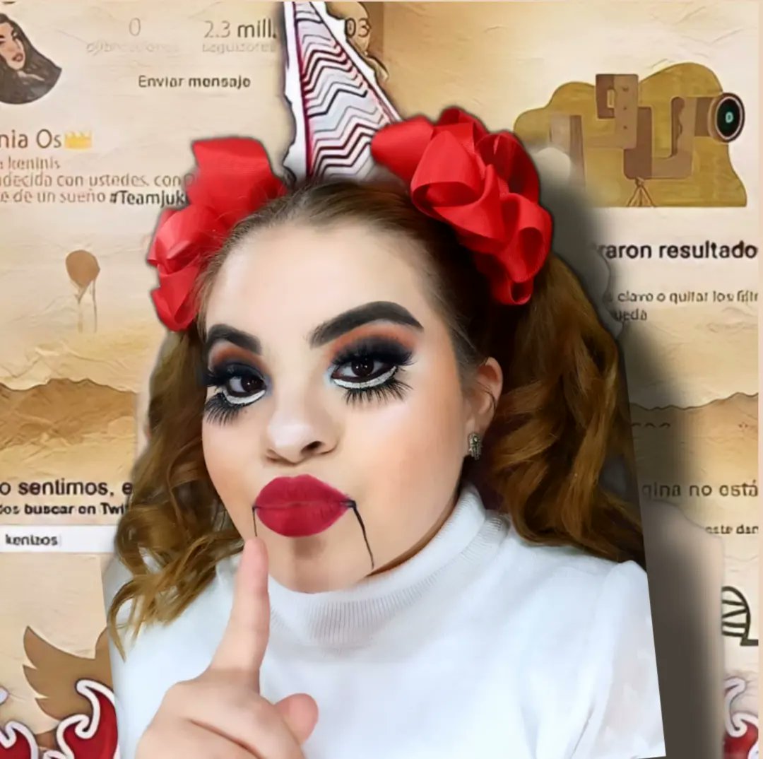 Azeneth_gr14's tweet photo. Quieren que sea una muñeca y no diga nada,que finjiera todo y comiera callada 🤡🎪🎭
Makeup inspirado en el roast yourself de @keniaos
Makeup #11 de hallowen 👻 #roastyourself #Halloween #makeupartis #kos #maquillajeartistico #keniaos #keninis #roast #yourself #k23 https://t.co/9HapQbTG8F