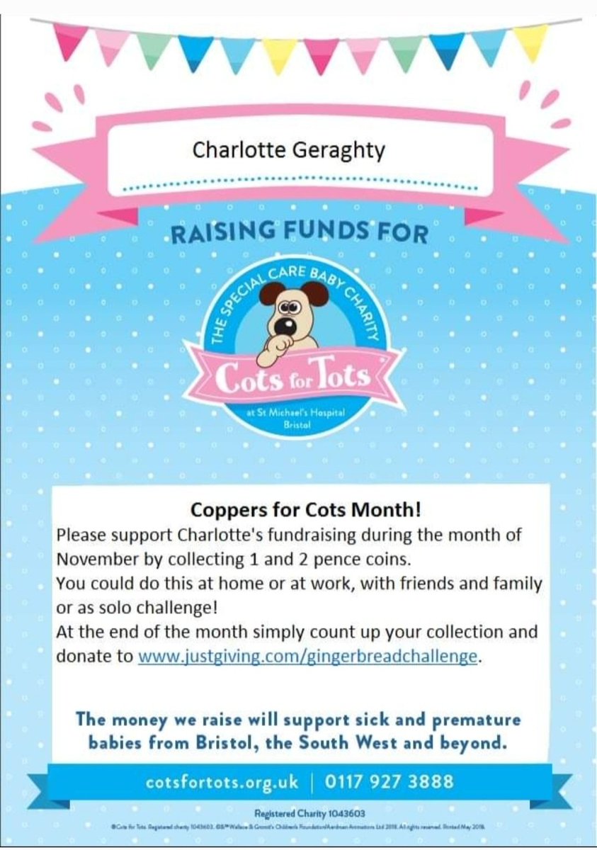 ClaireGeraghty7's tweet photo. Posting on behalf of my daughter Charlotte❤️   
For the past 11+ years, she's been finding unique, fun ways to raise money for the @CotsForTots &amp; is showing no signs of stopping anytime soon!
Please show your support by Retweeting &amp; helping spread the word for Charlotte!
Thanks https://t.co/ZLOBmcd2cA