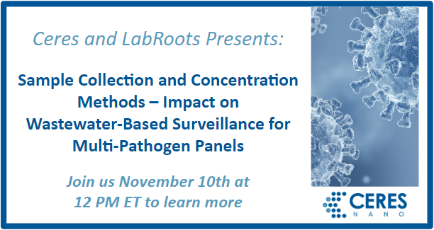 Nanotrap's tweet photo. Join us on Nov. 10th at 12 PM EST for University of Virginia’s Dr. Suporn Pholwat who will be presenting ‘Sample collection and concentration methods -- impact on wastewater-based surveillance for multi-pathogen panels’ with Labroots. To register, visit: https://t.co/IqY8uM3tgf https://t.co/TYmNTeGFSP