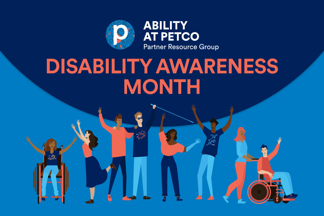 As we close off #DisabilityAwarenessMonth I’d like to recognize our Ability at @Petco #ERG for their hard work in raising awareness about invisible disabilities. Creating safe spaces to be open about their disability and/or ask for accommodations is a key #DEI priority for us.