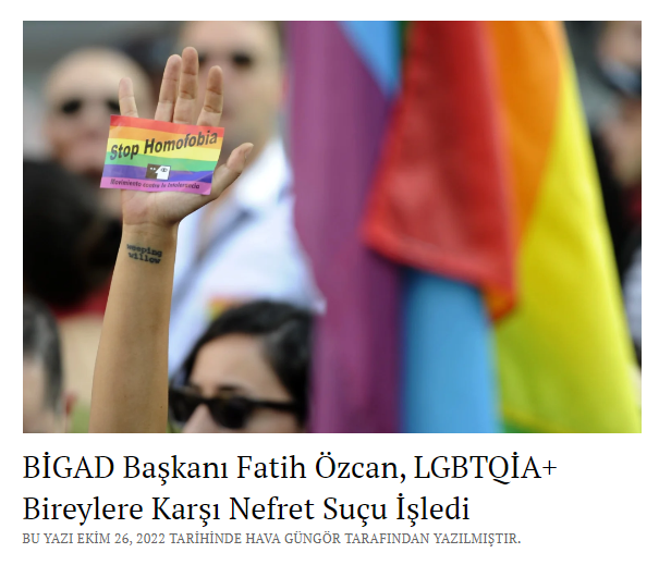 liberternews's tweet photo. Burdur İnternet Gazetecileri Derneği (BİGAD) Başkanı Fatih Özcan, LGBTQİA+ bireyleri sert bir dille eleştirdi. 
#LGBTQIA #HOMOFOBIA #BİGAD #burdur #FatihÖzcan #nefretsuçu https://t.co/xSvZKHQMlX