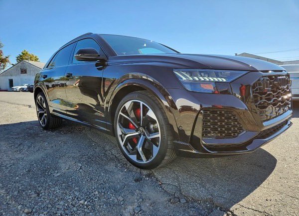 AutoActionNJ's tweet image. Check out this 2022 Audi RS Q8 that just left our shop! Our team did a stunning full wrap using Llumar gloss! Full PPF done &amp;amp; a K-40 Radar System! Looks incredible! Some pictures of the process included 🔥 #llumar #llumarppf #llumarpaintprotectionfilm #audi