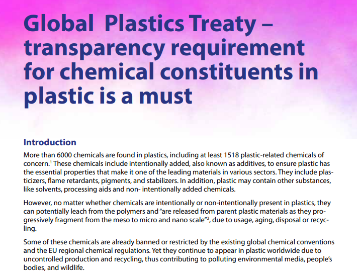 IUCN_Plastics's tweet image. &quot;Global Plastics Treaty – transparency requirement for chemical constituents in plastic is a must&quot; - by @HejSupport, @ssnc_global @groundWorkSA  Oct.21st, for #INC1 meeting for the #plasticstreaty

apps1.unep.org/resolutions/up…

All submissions: unep.org/events/confere…
@BCarneyAlmroth