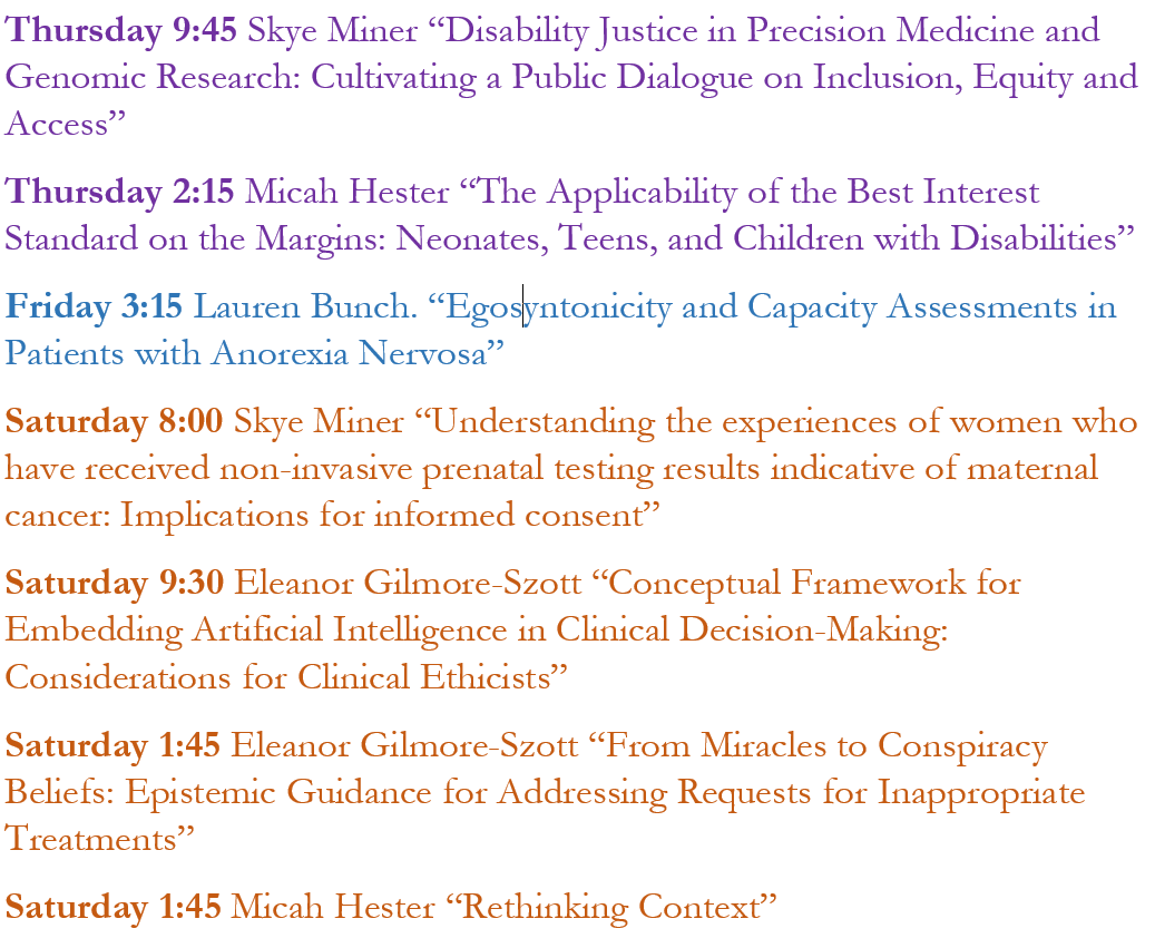UAMS_Bioethics's tweet photo. @UAMS_COM faculty @DocGilmoreSzott @MinerSkye Dr. Micah Hester and Dr. Lauren Bunch are gearing-up for #ASBH22. If you're in Portland come say 👋 https://t.co/OQRUkP70Fv