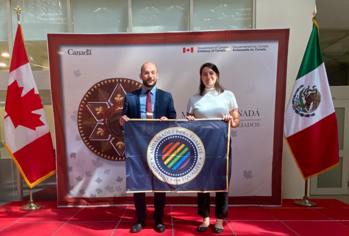 Tuve una reunión muy interesante el día de ayer con #EmbassiesForEquality sobre las prioridades actuales de la Coalición por la Igualdad de Derechos de las personas #2ELGBTQI2 en el contexto de las copresidencias de 🇲🇽 y 🇩🇪.