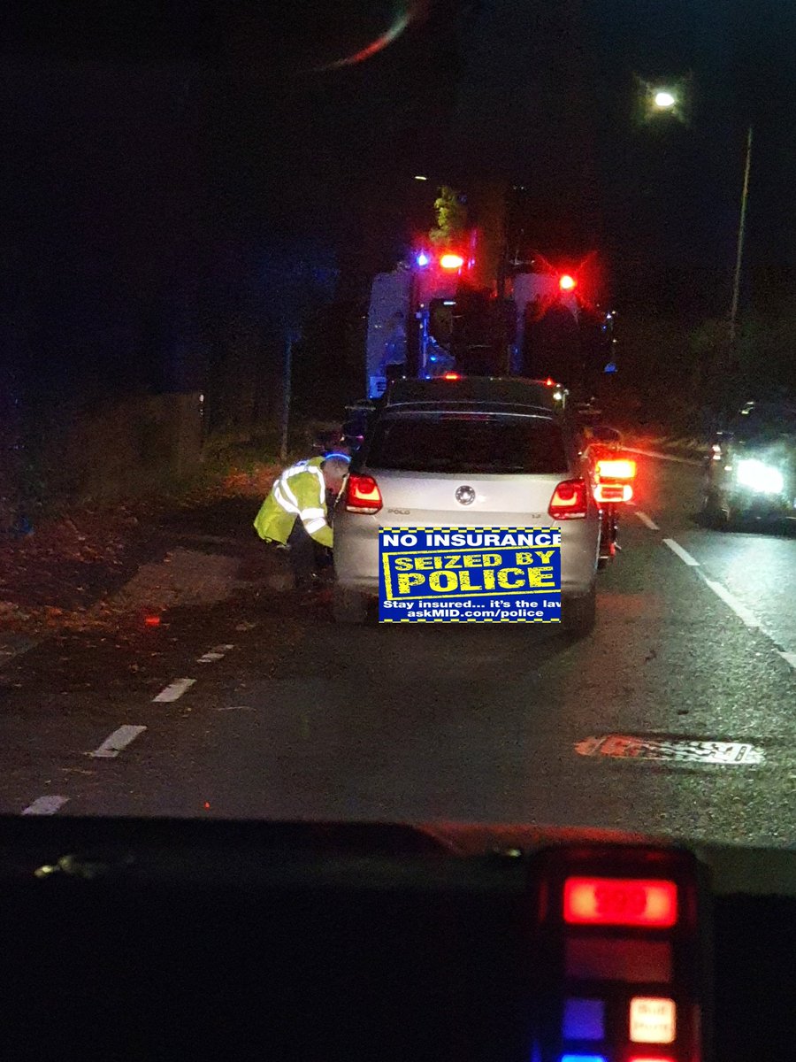 MPSRTPC's tweet photo. As a young driver you surely must know the laws of having insurance on your vehicle not "I'm looking into it" so off to the pound and a test retake #HillingdonSTT2 #getthebus to Uni https://t.co/0YXk5PwoBZ