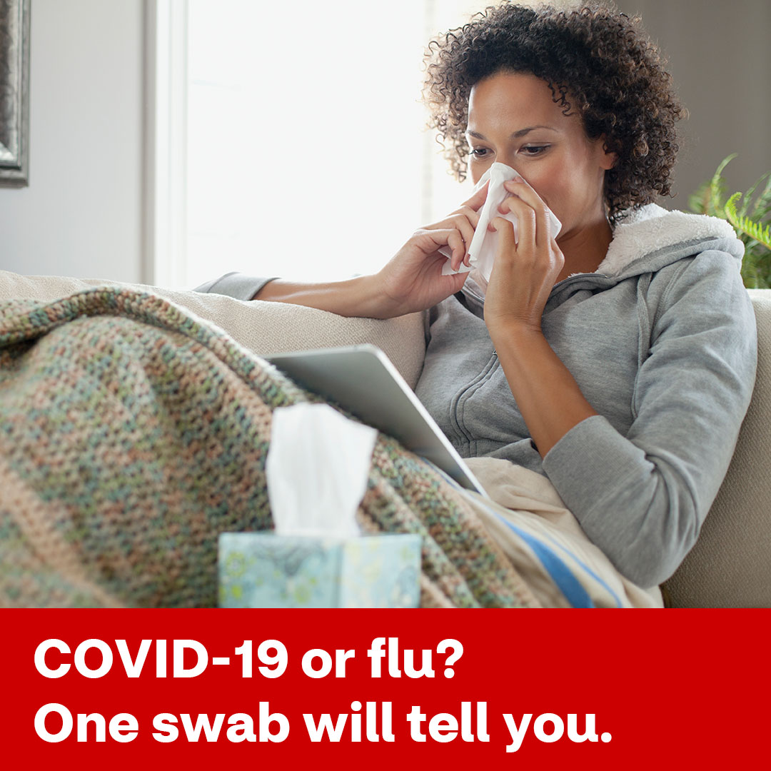 Select CVS locations now offer a combination COVID-19 and flu test to eligible patients. And at no cost! Schedule a test: cvs.co/3SlqVVh