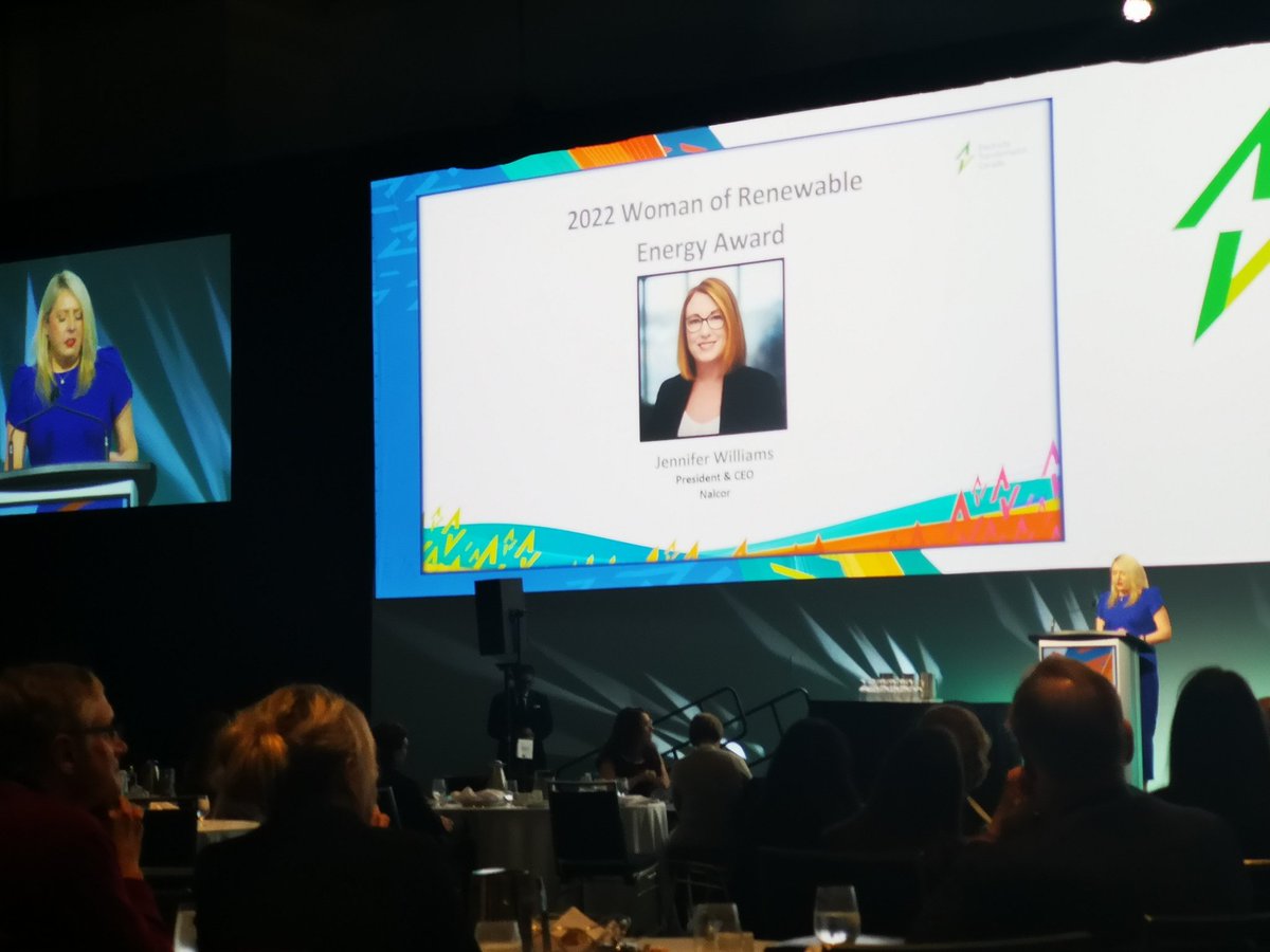 BraniganMm's tweet photo. Congratulations to @NLHydro President and CEO, recipient of @WiRE_Canada  and @RenewablesAssoc 2022 Woman of Renewable Energy Award! https://t.co/kA3XQKpo9B