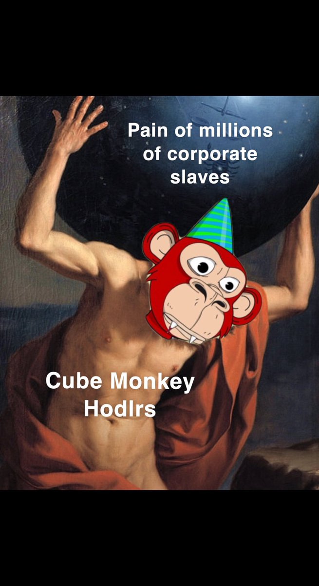 🧊🐒’s 🫡

Will you immediately sell after the reveal or continue to carry the pain of millions and be their savior? 🤨

#CubeMonkeysToTheMoon 

#nfts #nft #nftart #nftcommunity #nftcollector #nftartist #crypto #cryptoart #art #freenft #Airdrop #AirdropCrypto #nftcollector