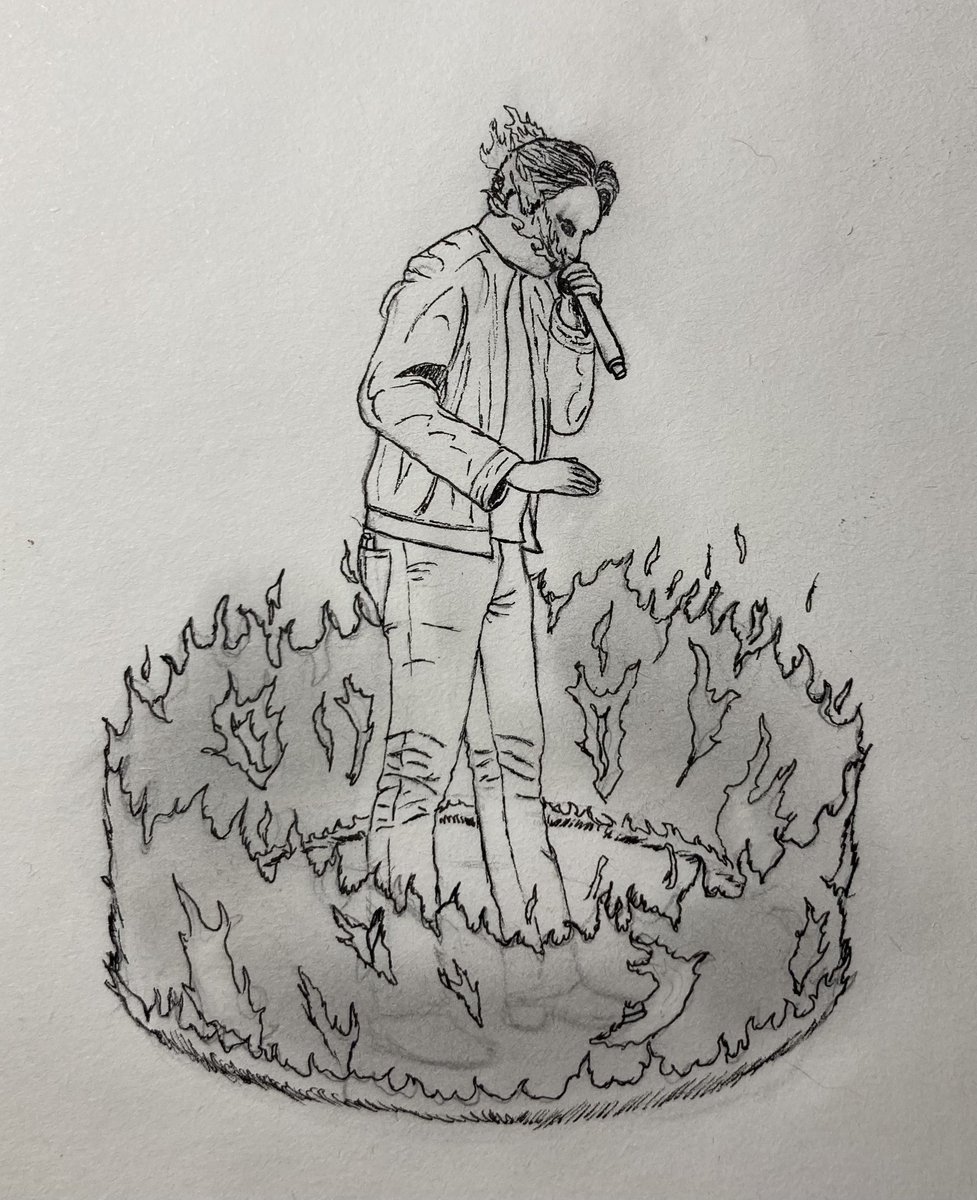 hfdb_artists's tweet photo. My prompt was “ring” so obviously my first thought was Ring of Fire and it couldn’t be more perfect since I had Tim this time 
-noron🌺

#homefreearttober #ortober https://t.co/54Mp5y2NR3