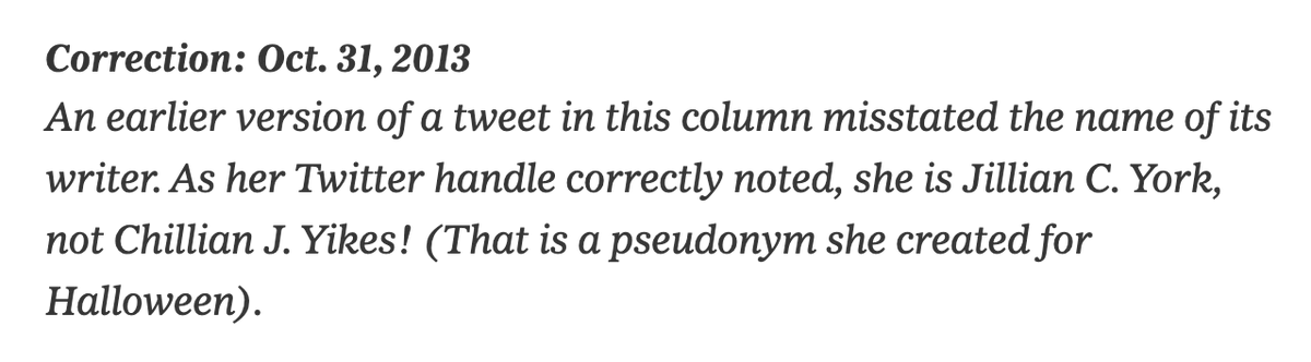 why is this correction still so funny almost a full decade later nytimes.com/2013/10/31/fas…