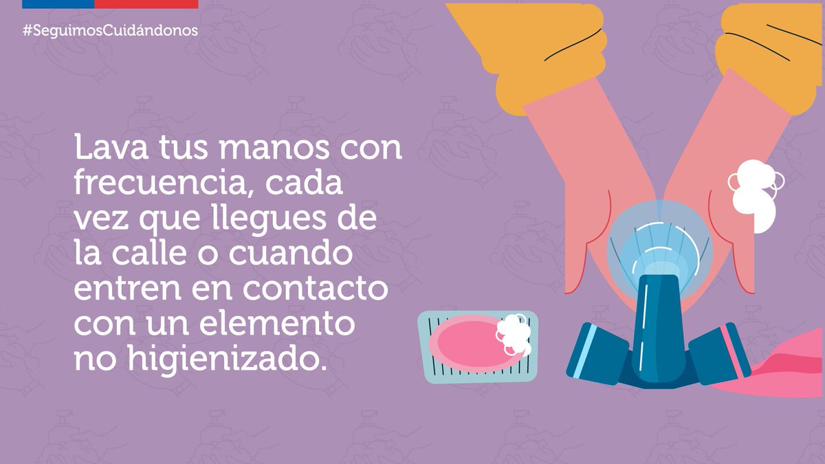 ministeriosalud's tweet photo. 👐🫧La higiene de manos es una de las medidas más importantes para protegernos del #COVID_19. 

¡No pierdas este hábito! Durante la Pandemia #SeguimosCuidándonos https://t.co/443V9OWoXL