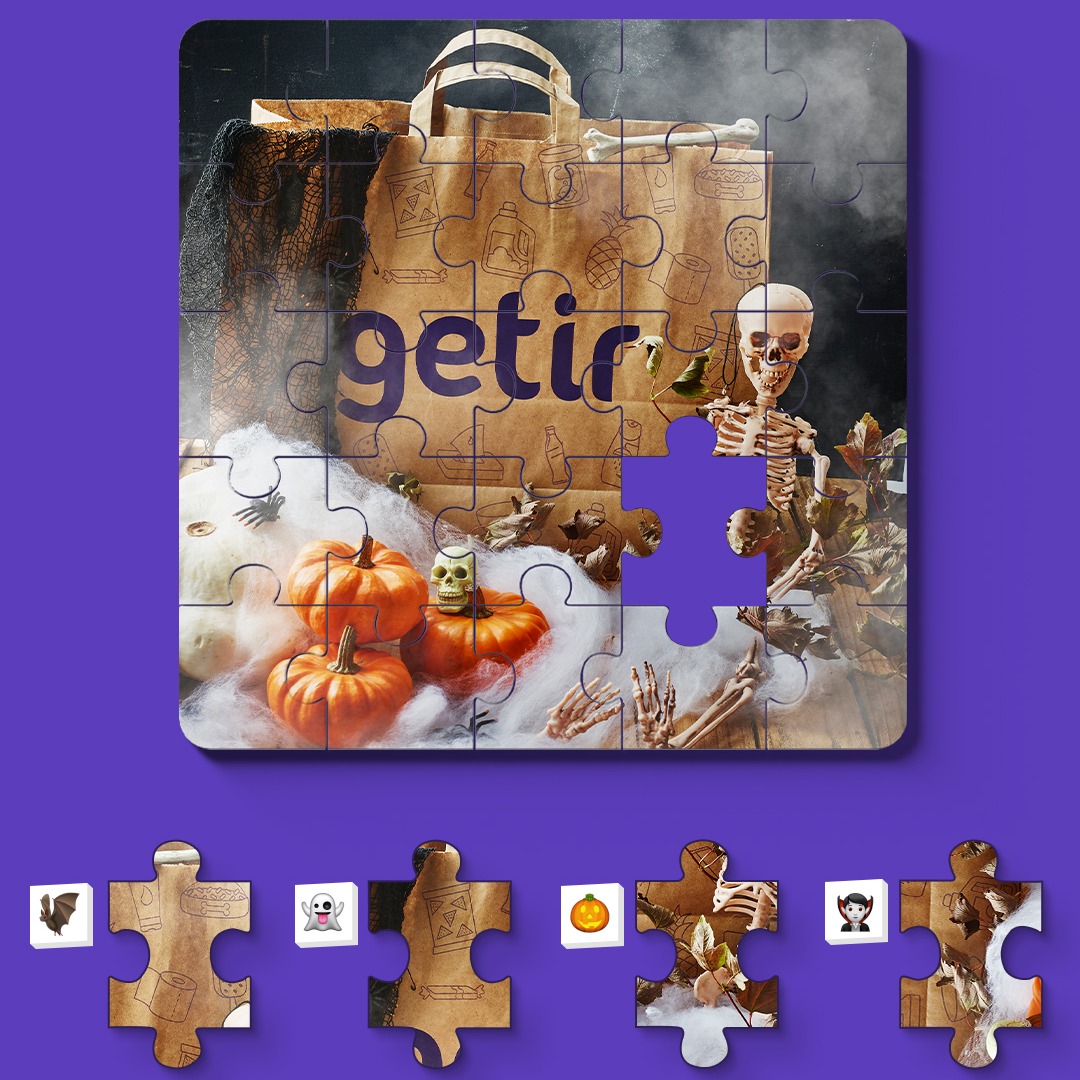 Time for a ghoulish game from Getir👻 Spot the missing piece of the puzzle and comment the emoji in the comments👇