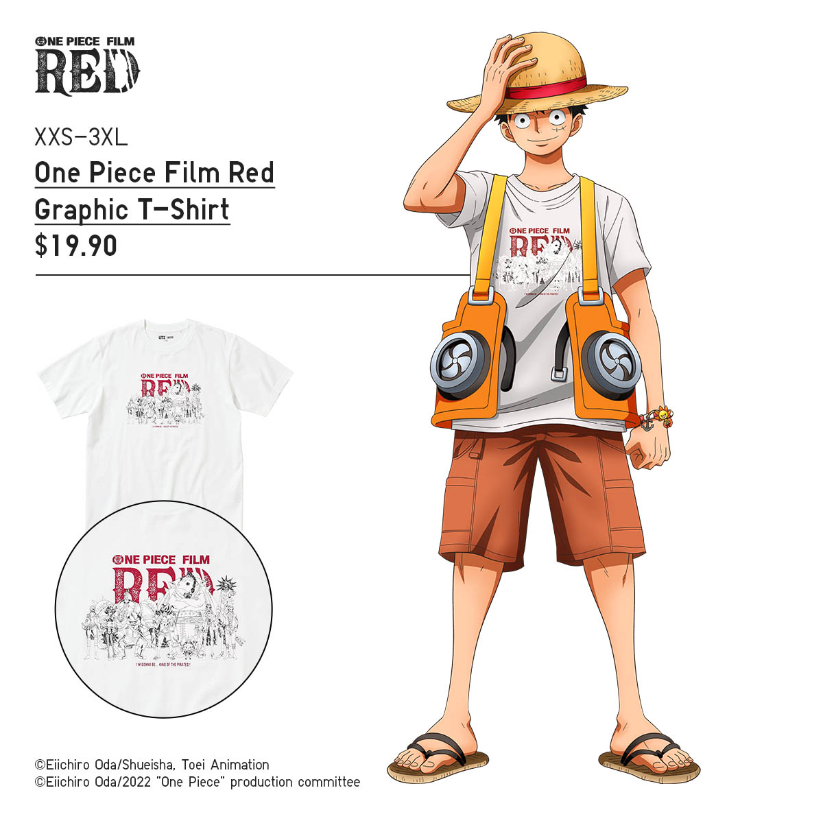 UNIQLO on Twitter Get ready the UNIQLO UT Tshirt OnePieceFilmRed  collection officially launches tomorrow  Match your favorite  characters full UNIQLO looks for the films release 114 Plus an exclusive  sticker set