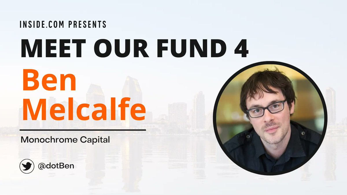 Next up is <a href="/dotben/">Ben Metcalfe</a> - Founder/GP <a href="/monochrome_vc/">Monochrome Capital ◢◢</a>

Watch now to learn how Ben uses his technical &amp; #GTM exp to help founders scale. 🚀

meetourfund.com/live

#cloud #AI #dev #opensource #Web3