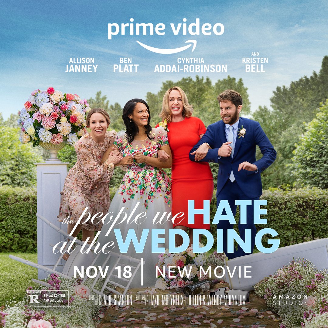 Cheers to love and dysfunctional families! 🥂 #ThePeopleWeHateAtTheWedding streaming on @PrimeVideo November 18.