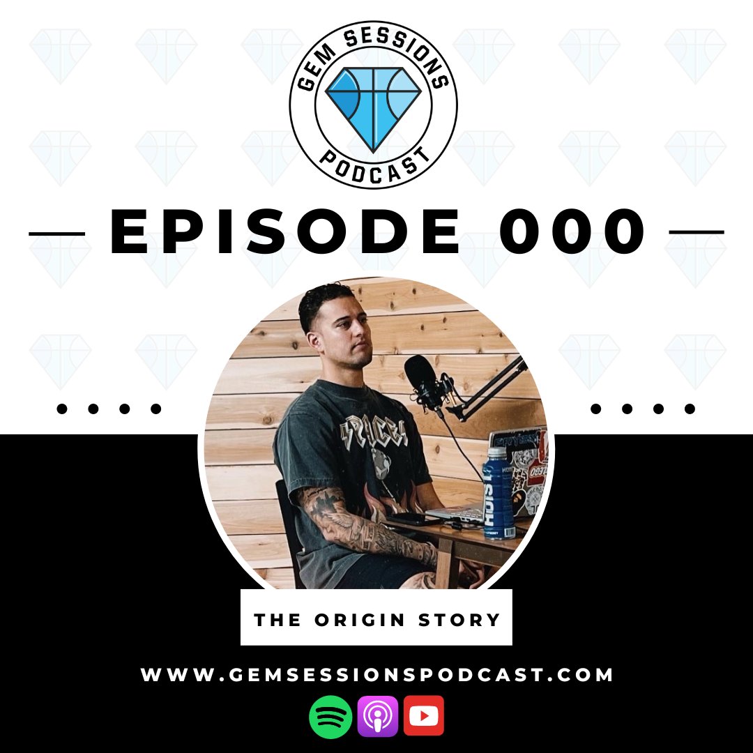 Okay let's do it!!! Excited to launch @GemSessionsPod today. Here is Episode 000, the INTRO episode detailing the origin story and background on how this podcast came to life! gemsessionspodcast.com/episodes/000 Available on Spotify, YouTube, Apple, Amazon, Google & iHeartRadio. Tap in!