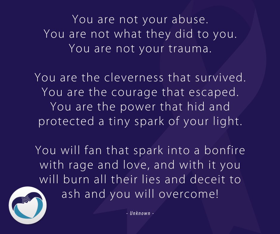 You are so much stronger than they will ever give you credit for. 
#WednesdayWisdom #DVAM #OctoberDVAM