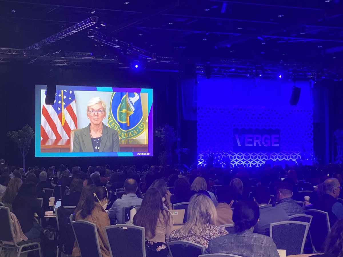 “There has never been a better time to work in climate!” - Jennifer Granholm, US Secretary of Energy @GreenBiz @TheVerge22