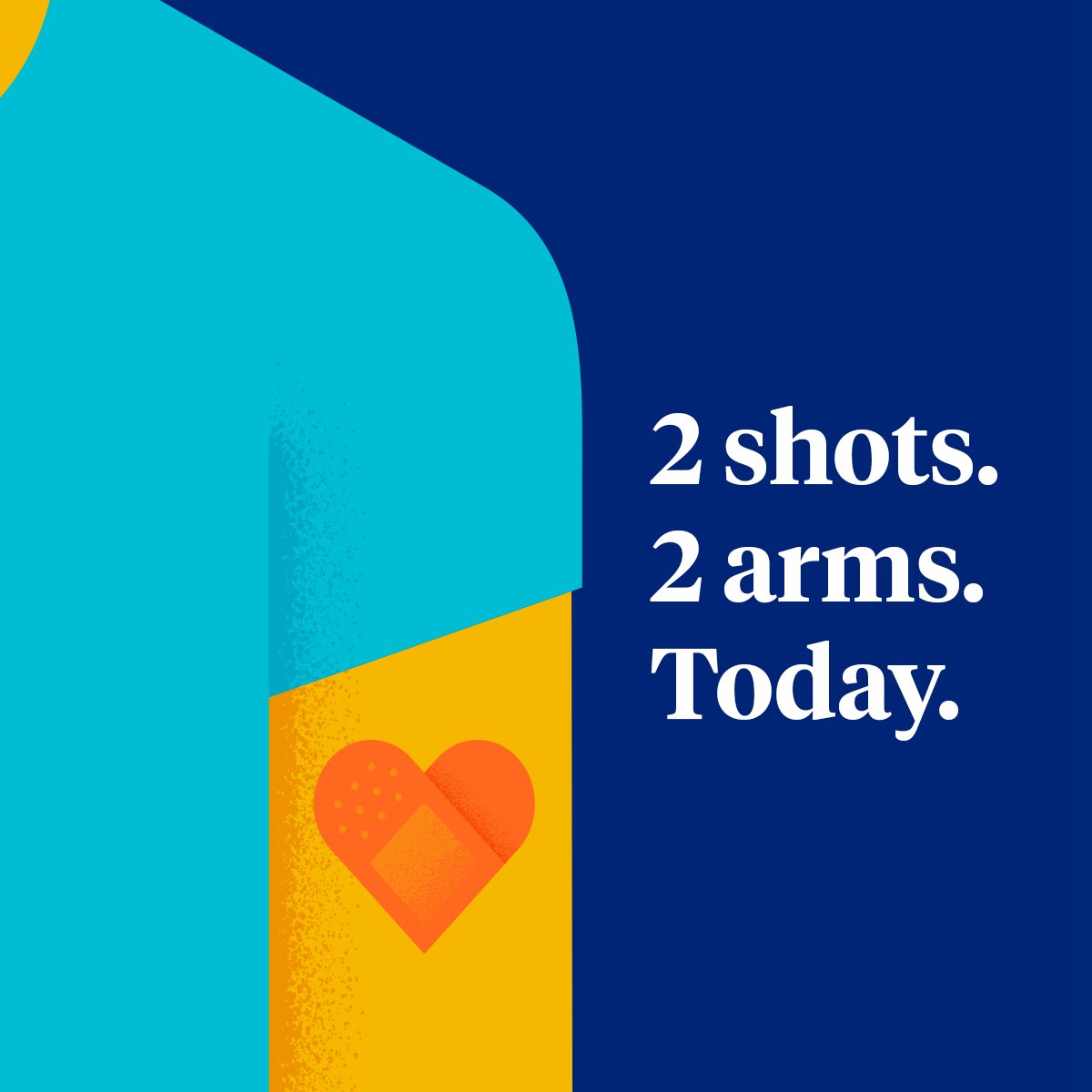 Now you can make 1 appointment to get your COVID-19 booster shot and flu vaccine. 2 shots. 2 arms. Get yours today. spr.ly/6011MUMo3