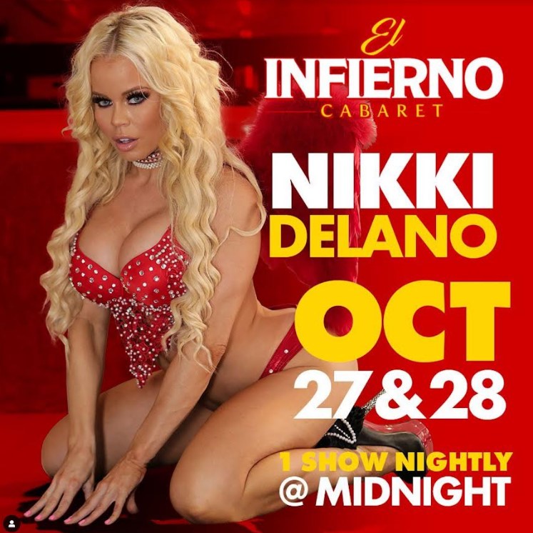 Nikki Delano Celebrates Halloween with 2-Night Feature at Vegas’ El Infierno Cabaret @nikkidelano @LeeNetworkNV @TheRubPR ... pornvalleymedia.net/?p=28238