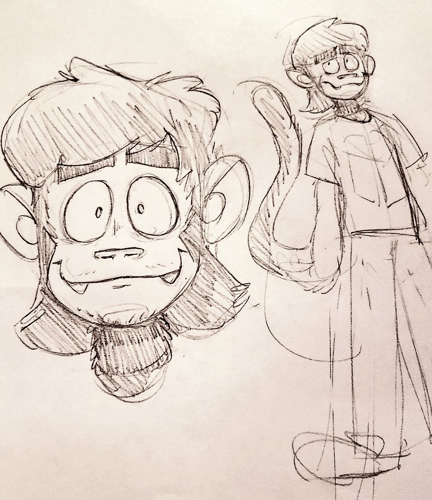 monkeysona doodle from a million years ago