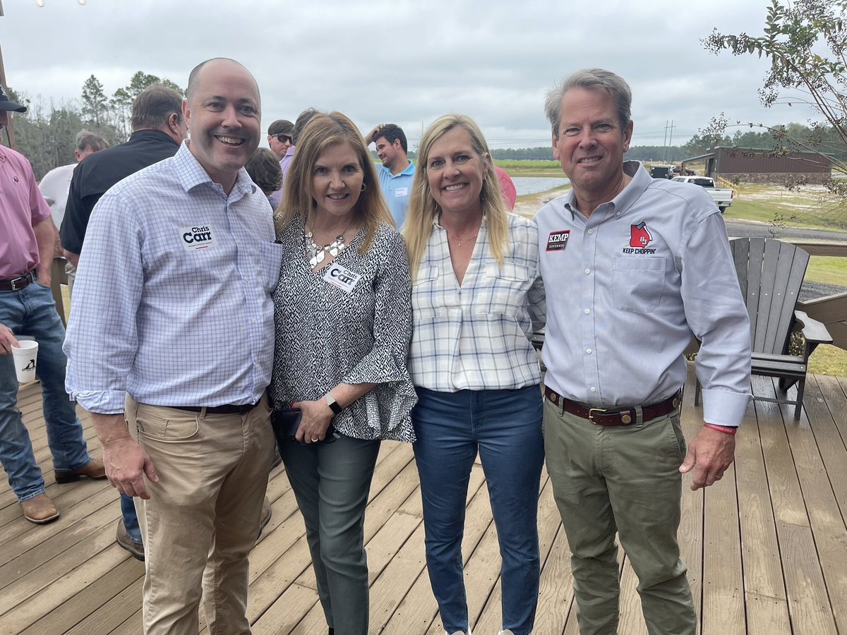 Great to see our friends @ChrisCarr_Ga and @jkirchnercarr on the campaign trail in Patterson! They have been critical partners in our fight to end human trafficking, and AG Carr’s Human Trafficking Prosecution Unit is making a real difference to keep Georgians safe! #gapol