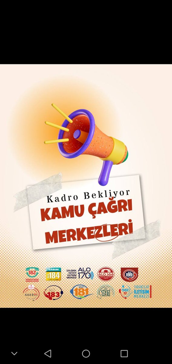 Kamu çağrı merkezleri Kadro Bekliyor ... #kamucagrimerkezleri #DevletteTaşeronOlurmu <a href="/turkiskonf/">TÜRK-İŞ</a> <a href="/vedatbilgn/">Vedat Bilgin</a>