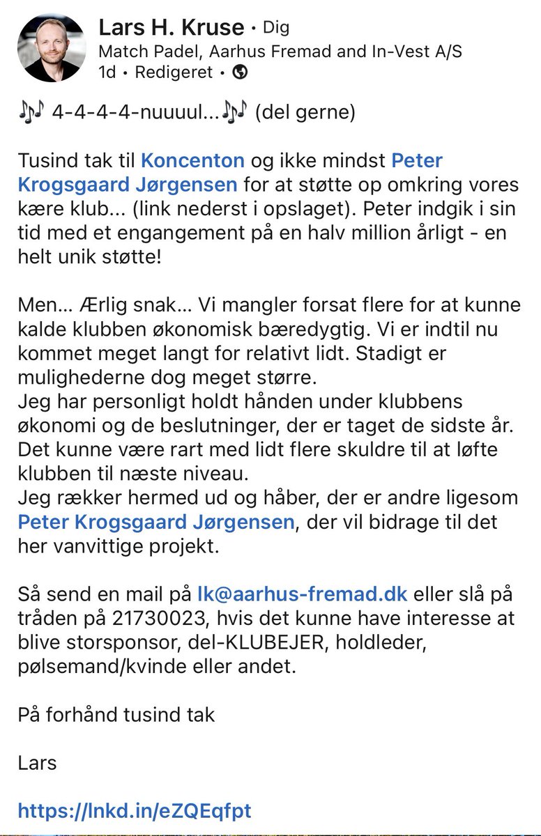 LinkedIn vs Twitter… varm luft vs sure opstød…men prøver også her.. 🖤💛..