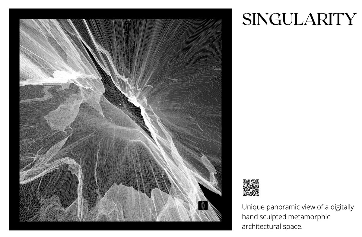 MABLABART's tweet image. Few days ago we asked what do you see in this artwork and we’re overwhelmed by your beautiful responses 🤍
Today we want to ask your help sharing with the space that this work is still available for 22 more days as our special drop with @Brytehall
SINGULARITY
1/1
buy now 2.5 $ETH