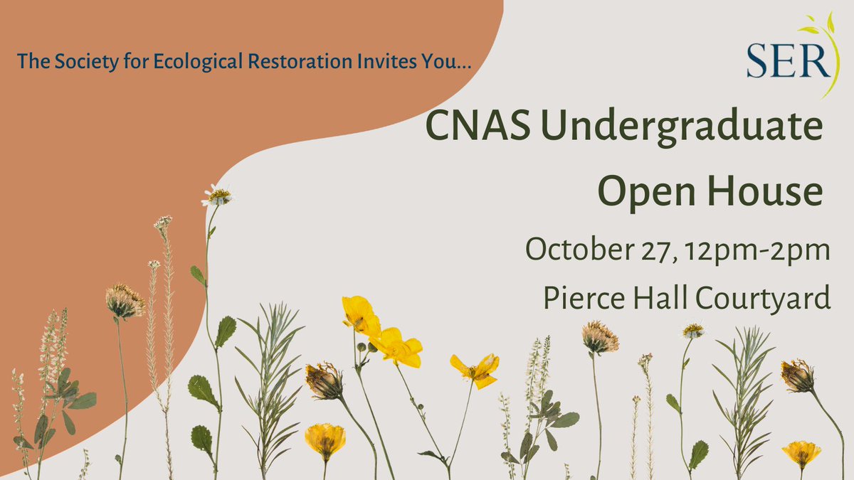 Join us at this year's CNAS Undergraduate Open House to learn about the CNAS community, resources, and enjoy some tasty treats! #ucriverside #ucrcnas #restoration #highlanders #ucrscience