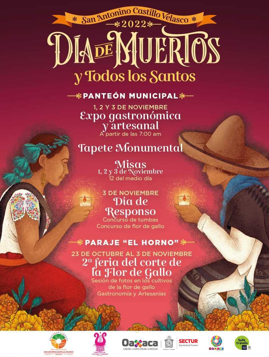 Día de Muertos y Todos los Santos, 1, 2 y 3 de noviembre, San Antonino Castillo Velasco.
 #Oaxaca #TwitterOax #México #Turismo <a href="/TeInvitoaOaxaca/">Te Invito a Oaxaca</a> #OaxacaLoTieneTodo