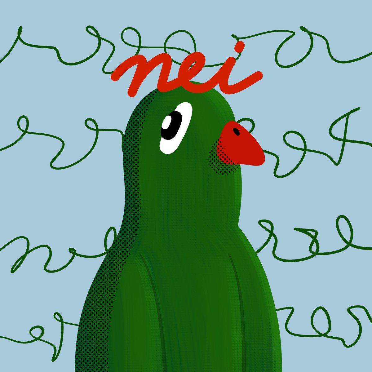 그 2차창작 콜라보에 이걸 낼건 아닌데...
그냥 '굉'히 해보고싶어서 해본 다다즈둘기🕊👤🕊
다다즈 같나요?🙃

다다즈 2차창작전 접수링크🔽
tally.so/r/3q54M8

@DADAZOfficial x @knockk_nft 
#nft #nftart #cryptoart #GN #parody #dadaz #neidiot