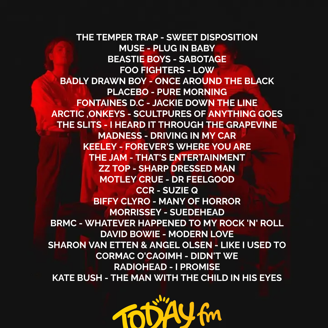 Your Wednesdayness @TodayFM Thanks for staying TUNED x