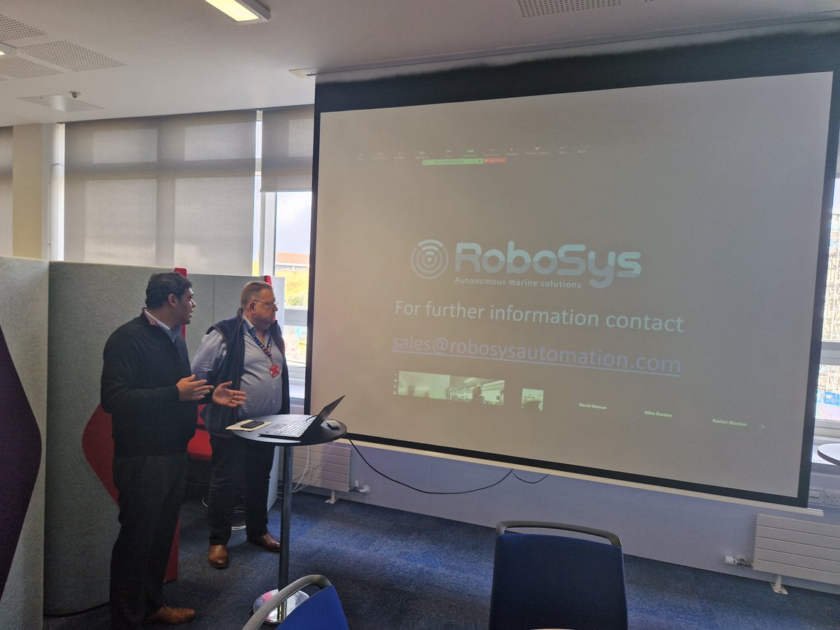 Todays <a href="/NOCnews/">National Oceanography Centre</a>  MRIC Seminar Series presentation is courtesy of Robosys Automation talking all about their journey from Mars to the Seabed! Thank you Nigel Lee and Aditya N. for a very interesting presentation! #autonomy  #robotics #innovation