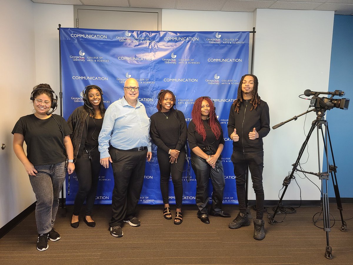TalkingAge's tweet photo. Our crew is ready to livestream! Join us for Sonya Ross, managing editor of Inside Climate News, and our fall 2022 lecture sponsored by John William Armstrong Jr Endowment for Communication. In person, 830 25 Park Place, online with GSUTV YouTube. 10am start time! https://t.co/pK2KY1eMQN