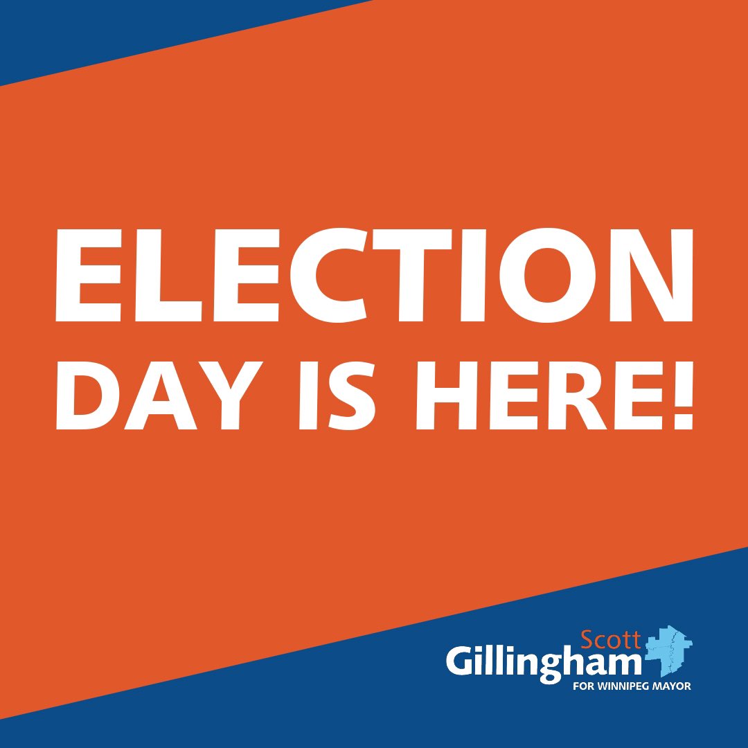 The day we've all been waiting for! 🕗 Voting will take place from 8 AM – 8 PM today, October 26. 📍Each ward has their own respective voting locations. To find where you can vote, visit winnipeg.ca/clerks/electio… I'll see you on the other side! #vote4scott #wpg22 #winnipeg