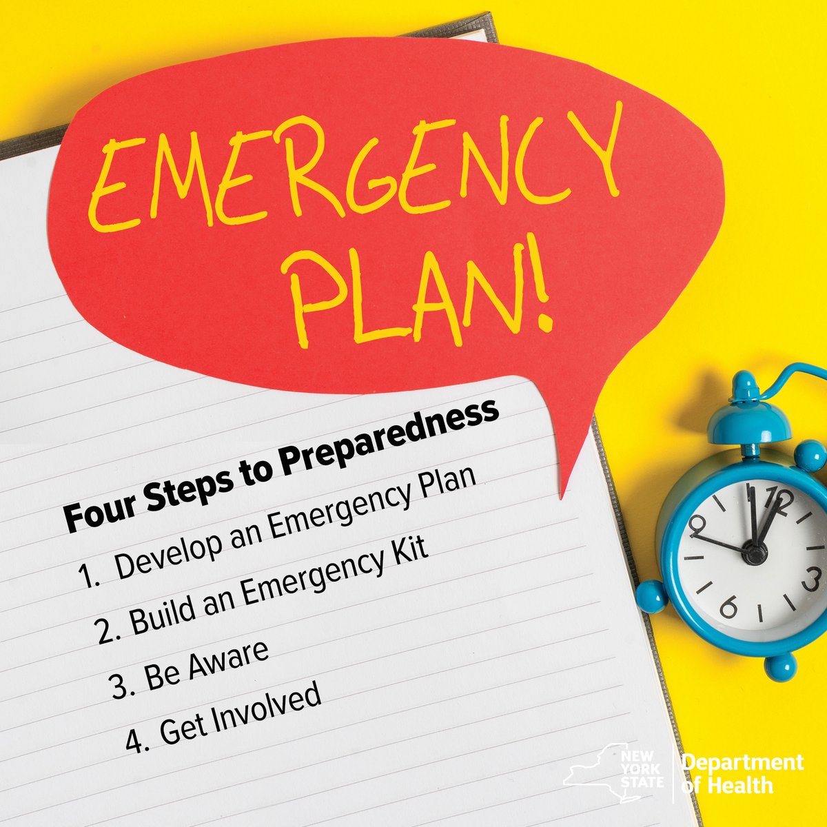 NYSDOH on Twitter "The key to emergency preparedness is to take action