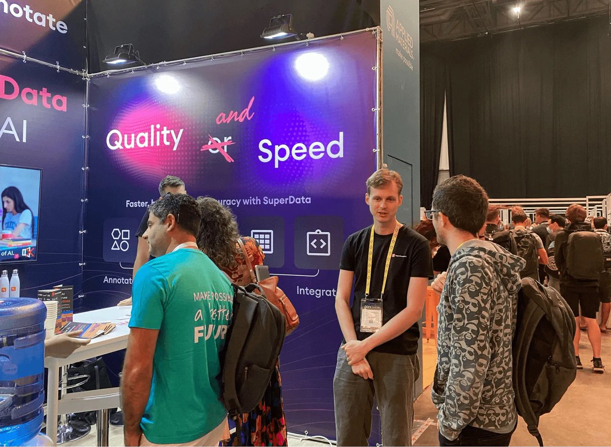 superannotate's tweet photo. π€ Let's connect at @eccvconf. Our team members help the visitors find out how they can increase their dataset and ML model accuracy without compromising on speed. π Find us at booth #44. #eccv #ai #computorvision #superdata https://t.co/rK0uiqLkUf