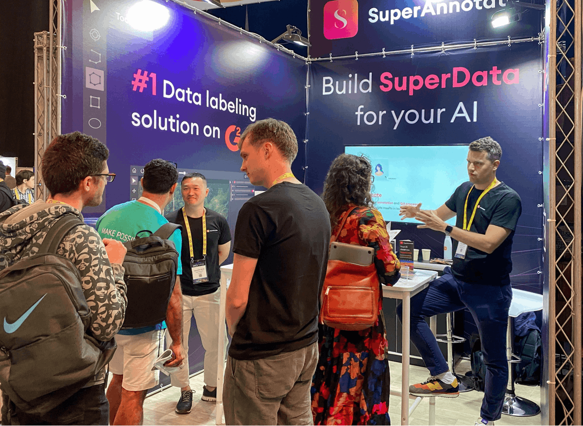 superannotate's tweet photo. π€ Let's connect at @eccvconf. Our team members help the visitors find out how they can increase their dataset and ML model accuracy without compromising on speed. π Find us at booth #44. #eccv #ai #computorvision #superdata https://t.co/rK0uiqLkUf