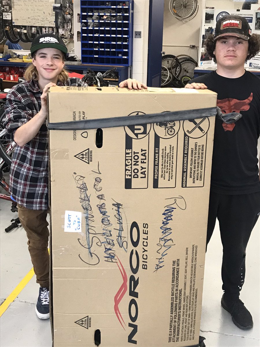 A bike in a box will be on it’s way to Cuba thanks to vacationer Scott M!