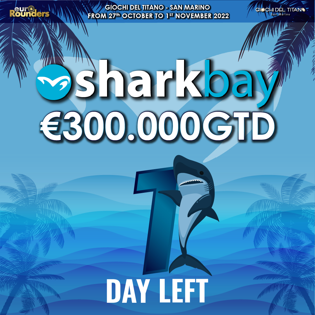 GtpokerRSM's tweet photo. -1 A SHARKBAY €300.000GTD!

Ad attendervi anche tanta action ai tavoli cash game!

Ci siamo! 😎 https://t.co/4XlYmz3dJx