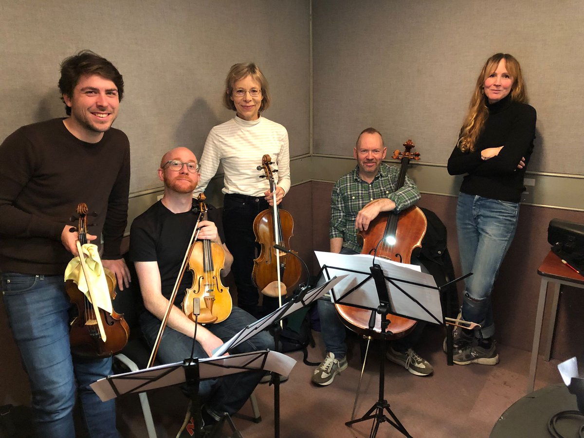Art Collection, University of Stirling (@artatstirling) on Twitter photo Something special happened today, our artist-in-residence Jennifer Wicks met our musicians-in-residence <a href="/EdinQuartet/">Edinburgh Quartet</a> for a special recording session. Thanks to <a href="/mole_mrs/">Janieann McCracken</a> and co. for facilitating. #cultureonstircampus Something special happened today, our artist-in-residence Jennifer Wicks met our musicians-in-residence <a href="/EdinQuartet/">Edinburgh Quartet</a> for a special recording session. Thanks to <a href="/mole_mrs/">Janieann McCracken</a> and co. for facilitating. #cultureonstircampus