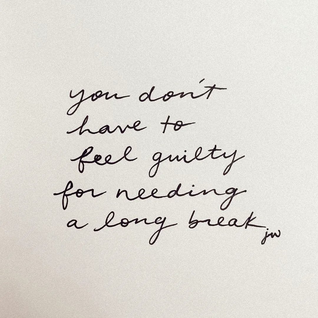 ThoughtCatalog's tweet photo. You don’t have to feel guilty for needing a long break. 🤍 https://t.co/TiLuauRjsZ